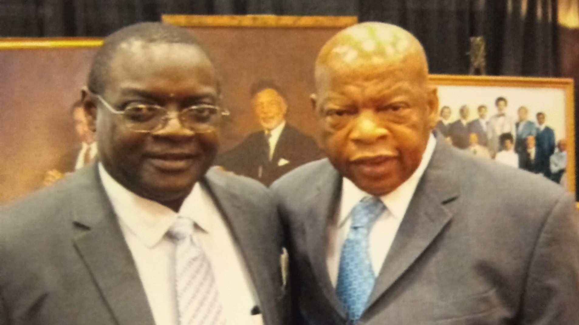 McArthur Douglas, a volunteer chaperone with the Project Grade Brother To Brother mentoring group at Austin-East High School, poses with U.S. Rep. John Lewis during a trip in 2011. McArthur Douglas, a volunteer chaperone with the Project Grade Brother To Brother mentoring group at Austin-East High School, poses with U.S. Rep. John Lewis during a trip in 2011.